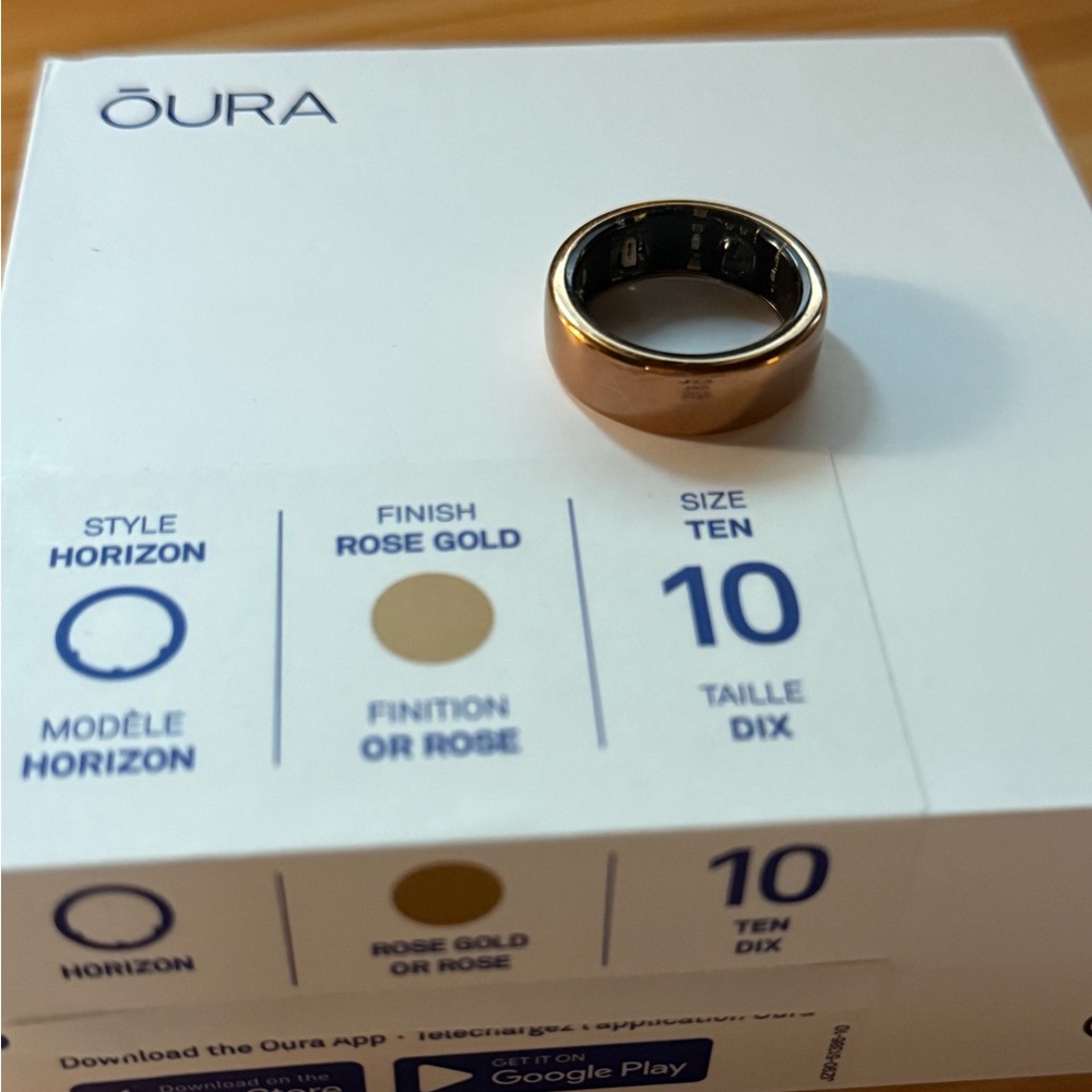 PENDING - Oura Ring Gen3 Rose Gold Size 10